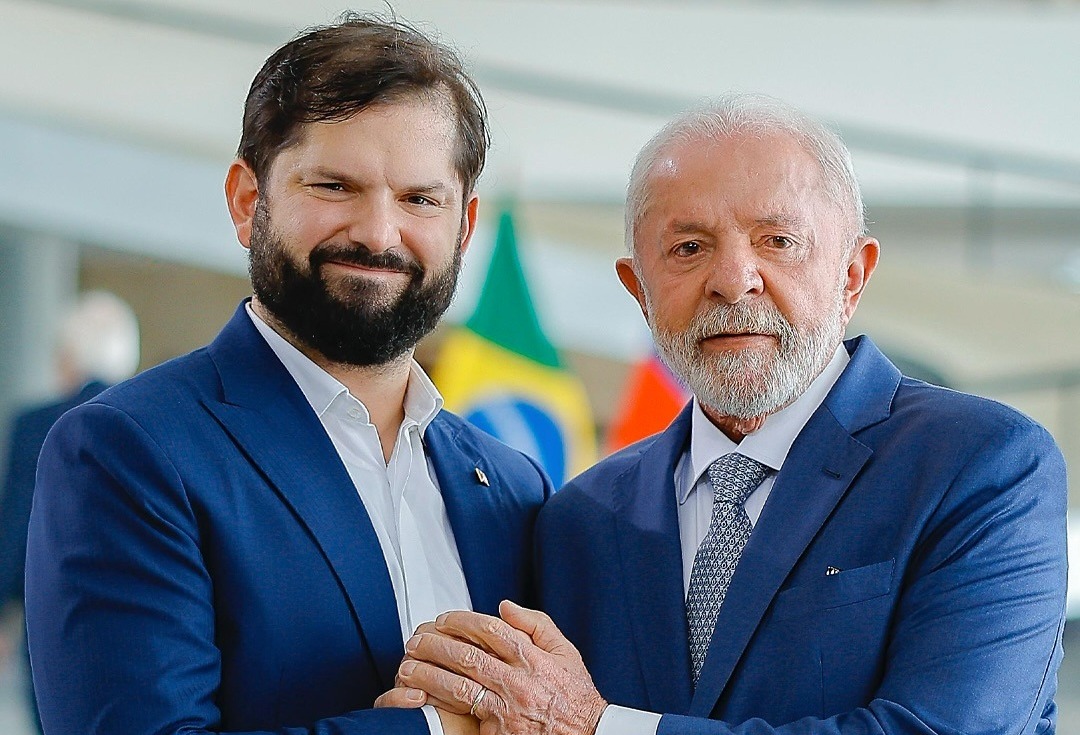 Lula e Boric querem ampliar relações comerciais entre Brasil e Chile