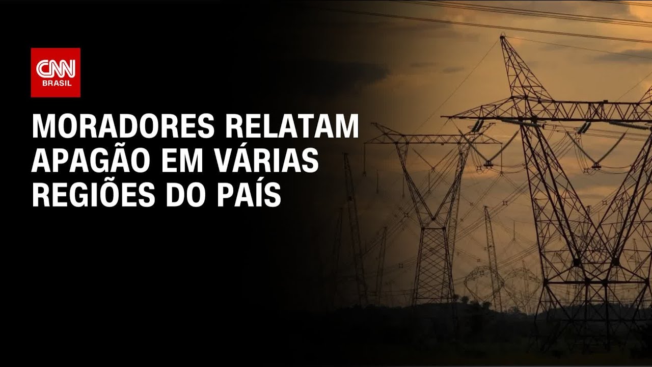 Moradores relatam apagão em várias regiões do país